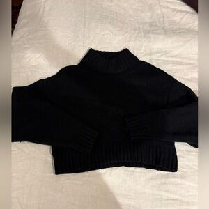 Aritzia Wilfred Black Cowl Neck Sweater